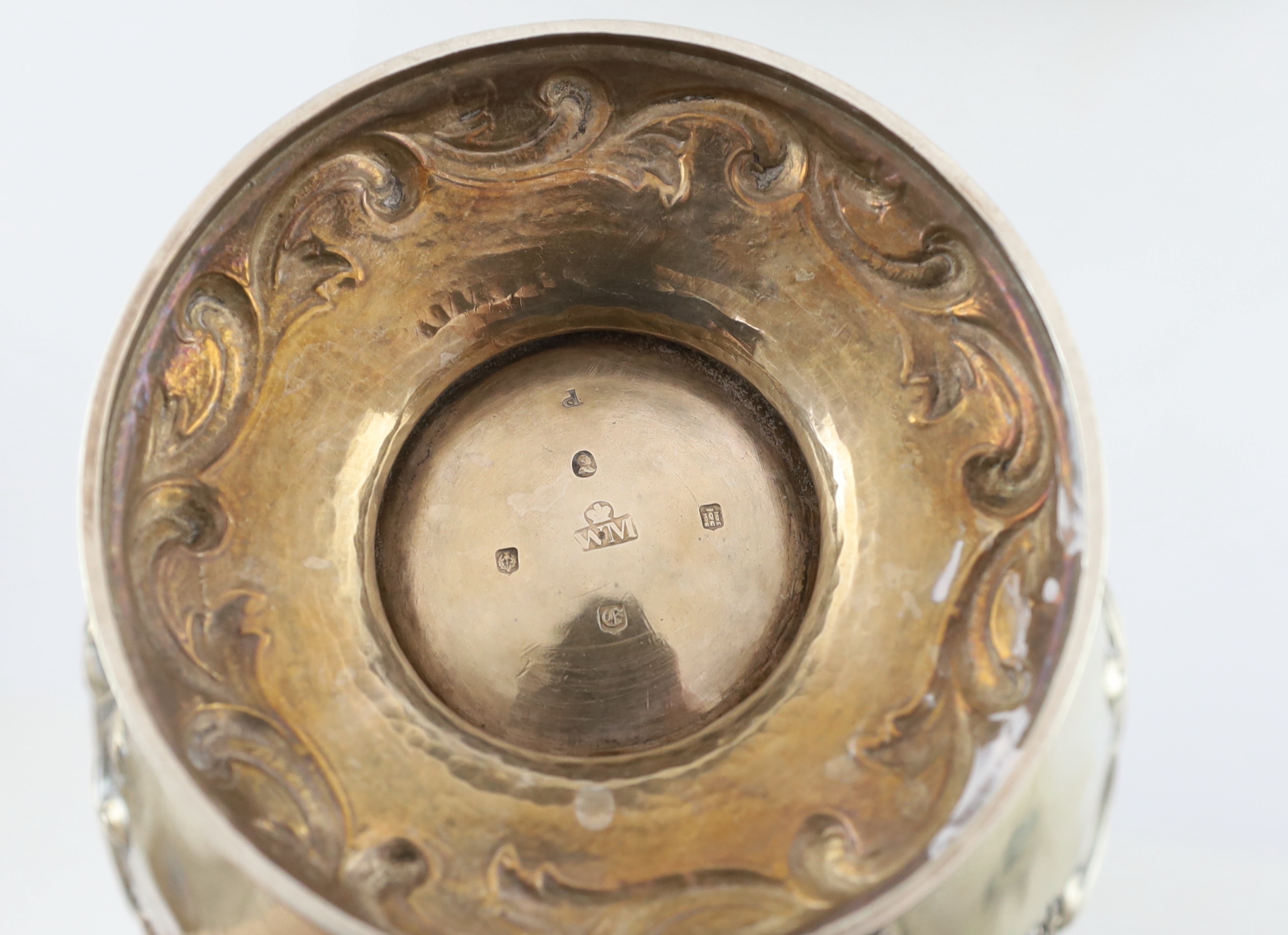 An early Victorian Scottish silver pyriform four piece tea and coffee service by William Marshall, CITES Submission reference Z4LSL9CG
